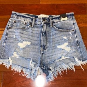 NWT Abercrombie & Fitch high rise denim short